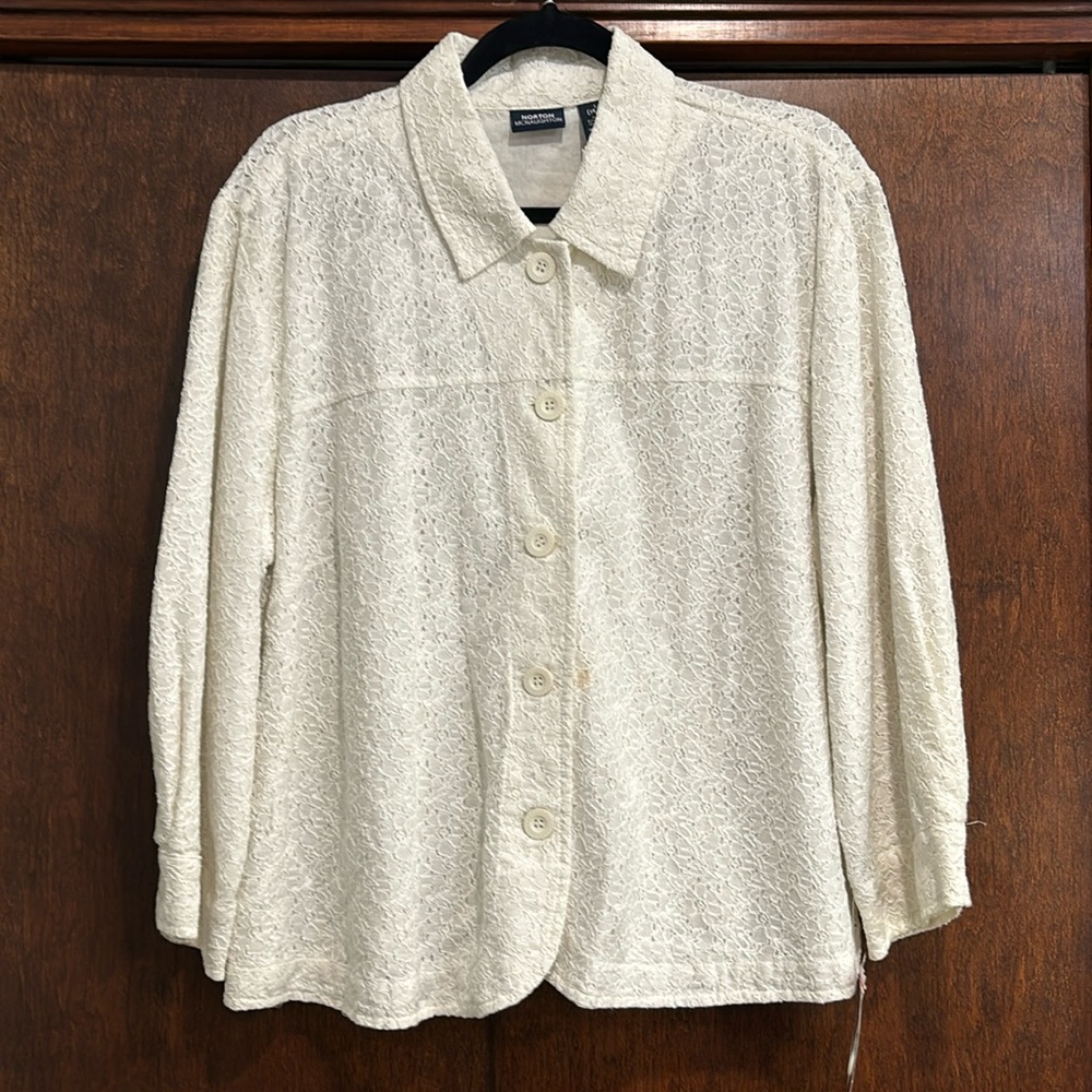NWT Norman McNaughton English Cottage Jacket Size Large 14-16